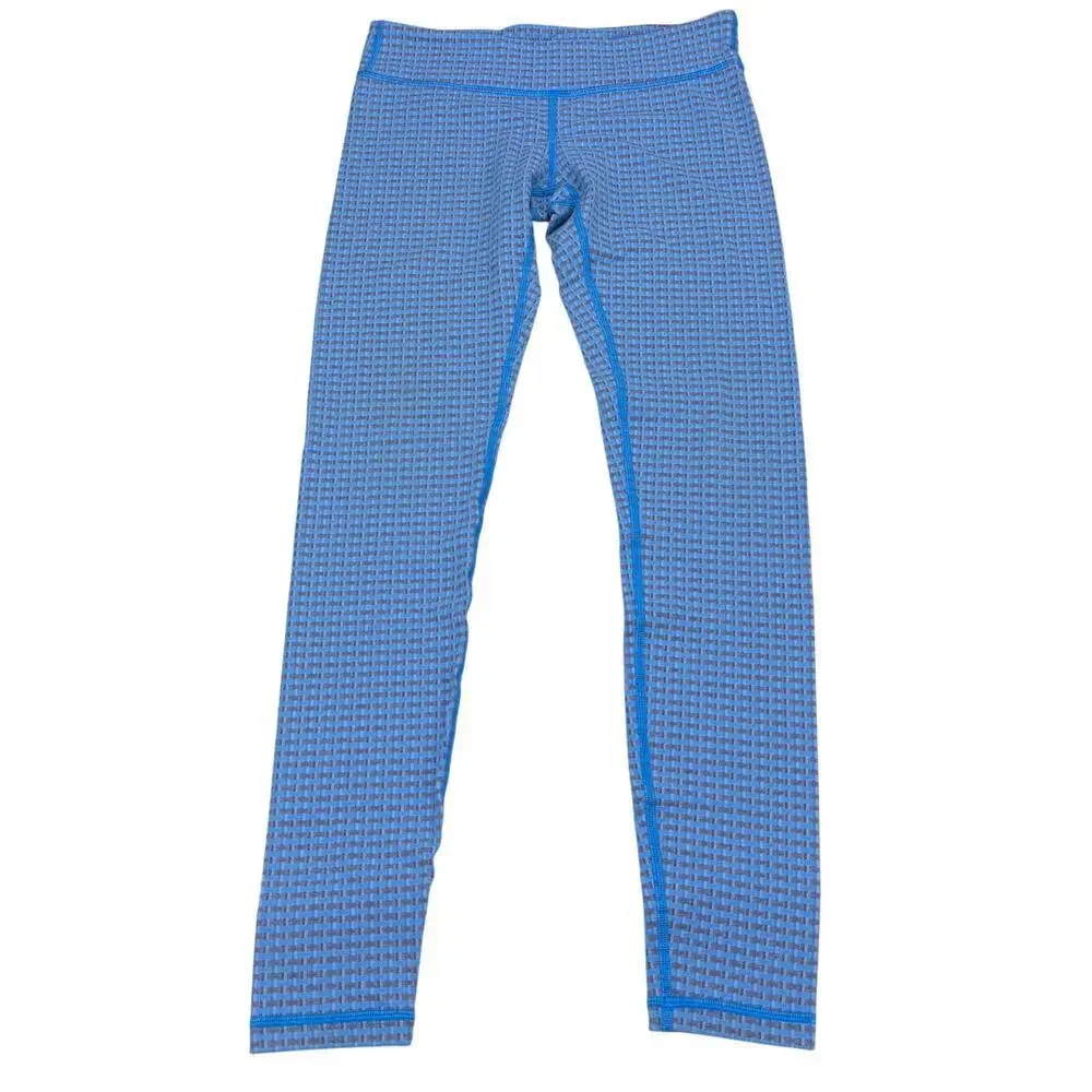 IVIVVA By Lululemon Girls Rhythmic Tight Leggings Blue Gray Sz 12